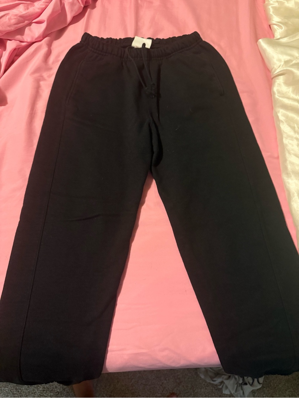 Champion Black Women's Fleece Joggers with Elastic Waist